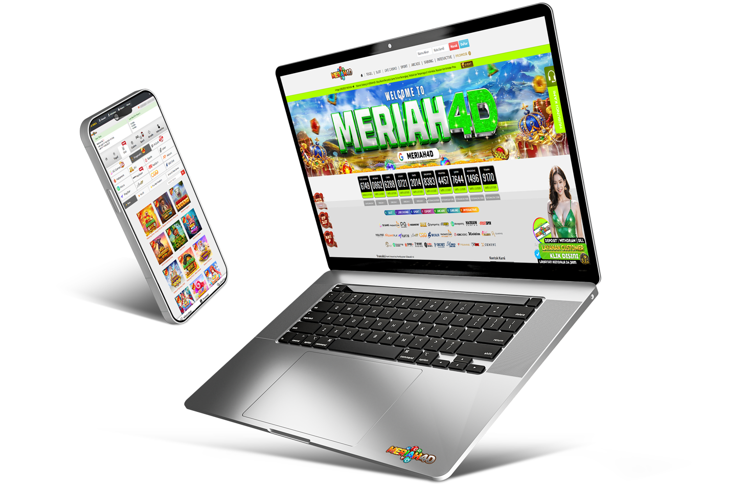 Halaman komputer dan seluler MERIAH4D
